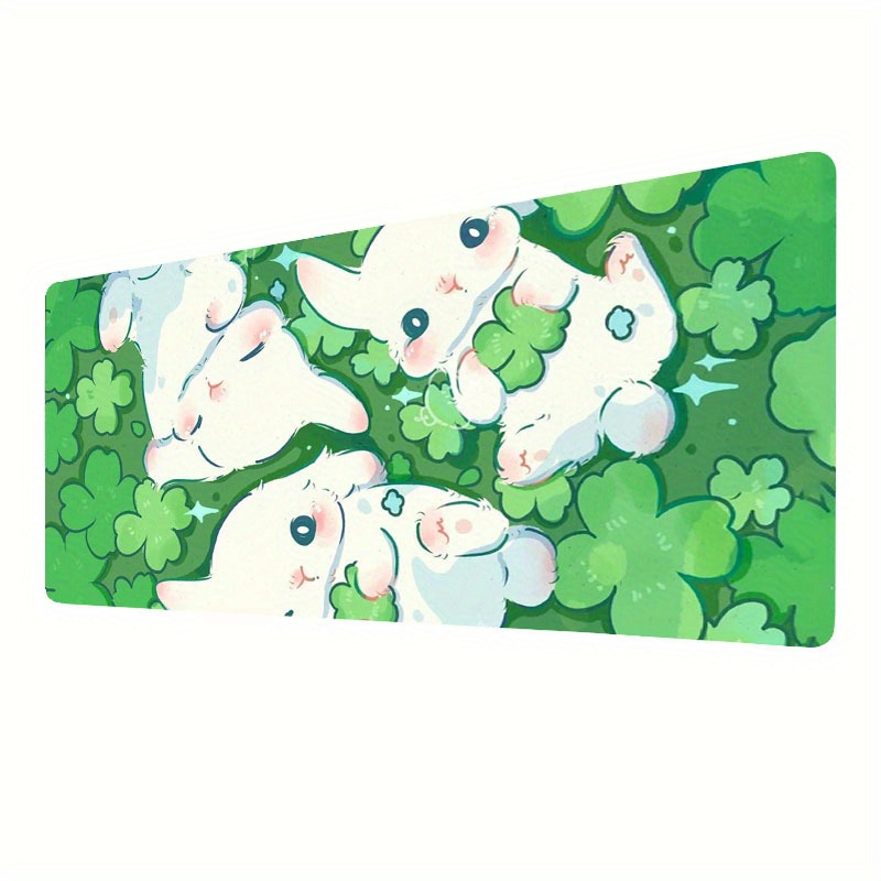 Kawaii Cartoon Rabbit Desk Mat, Tulip Desk Pad Anime Flowers Mousepad  Extended Mouse Pad Xxl, Keyboard Mouse Mat, Office Decor Desk Accessories  For Women - Temu