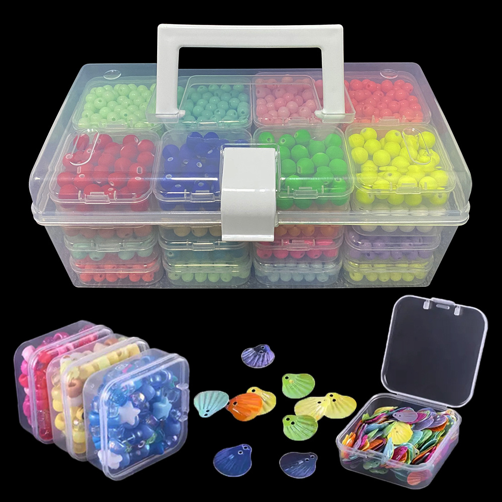 Plastic Storage Box With Adjustable Dividers Portable - Temu