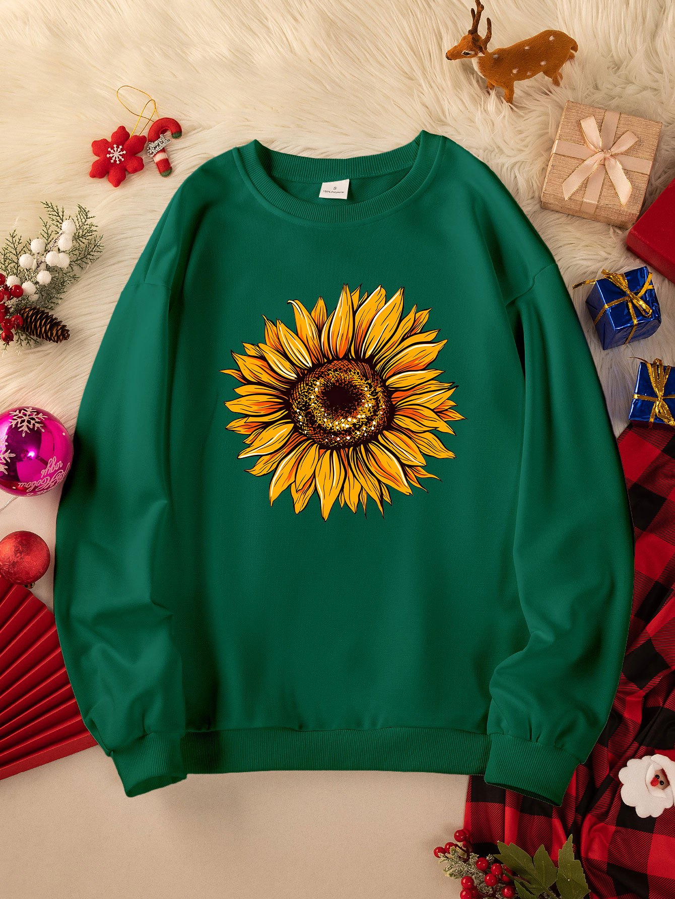 Embroidered hotsell sunflower sweater