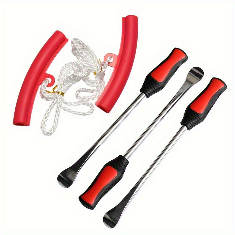 

Motorcycle Bicycle Tire Changing Levers Auto Spoon Tire Kit, Tire Changing Lever Tools Rim Protector Professional Tire Repair Too