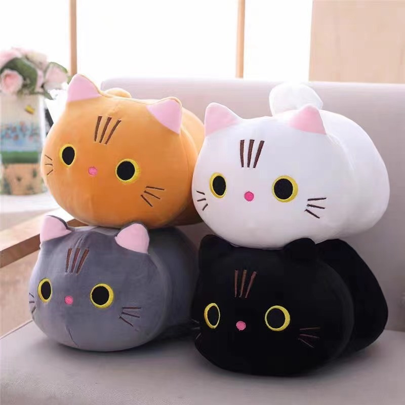 Bola Redonda Gato Dibujos Animados Lindo Gato Peluche Mu eca