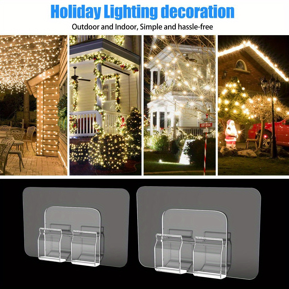 Hooks For Outdoor String Lights Clear String Light Clips - Temu United  Kingdom