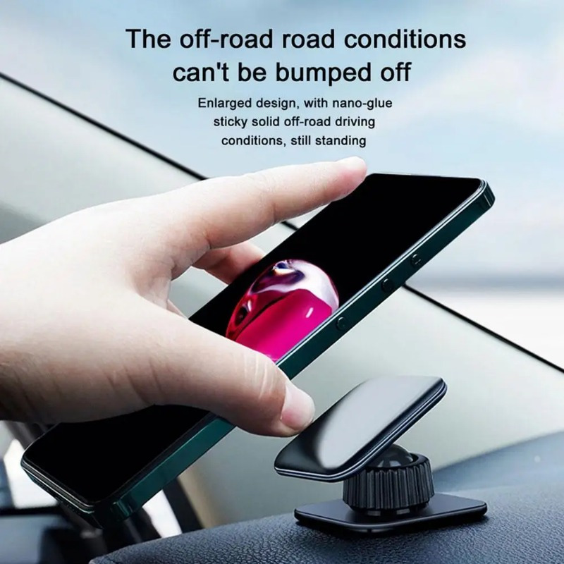

Car Navigation Bracket, Multifunctional Stick-on Suction Cup Mobile Phone Holder, 360° Direction Rotation Mobile Phone Bracket (black)