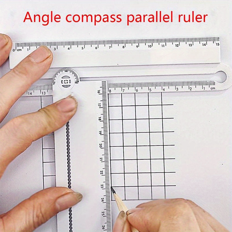Ruler Triangle Ruler Compass Magnetic Ruler Triangle Ruler - Temu