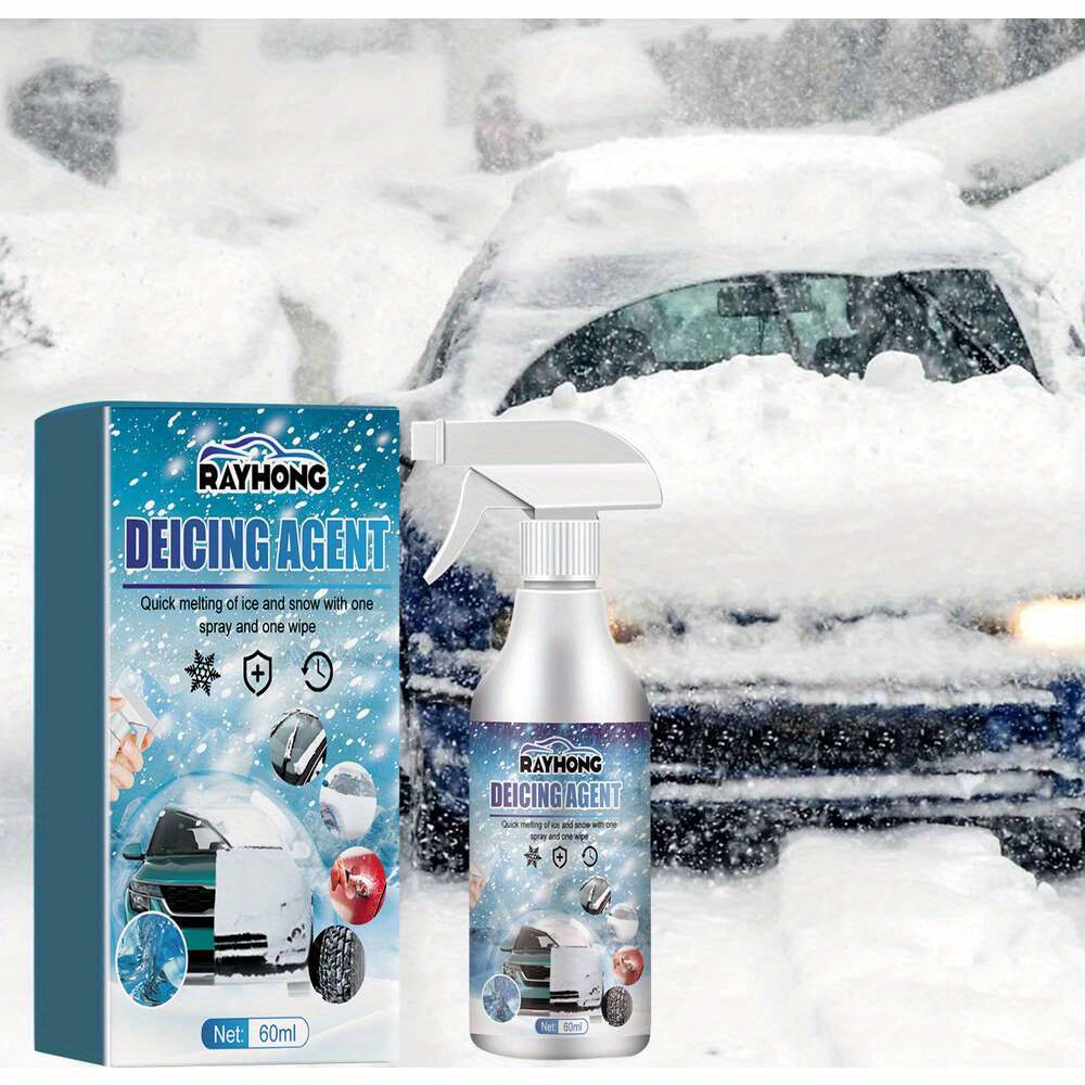Car Windshield Deicer Ice Remover Agent Defroster Window Deicing Melting  Spray