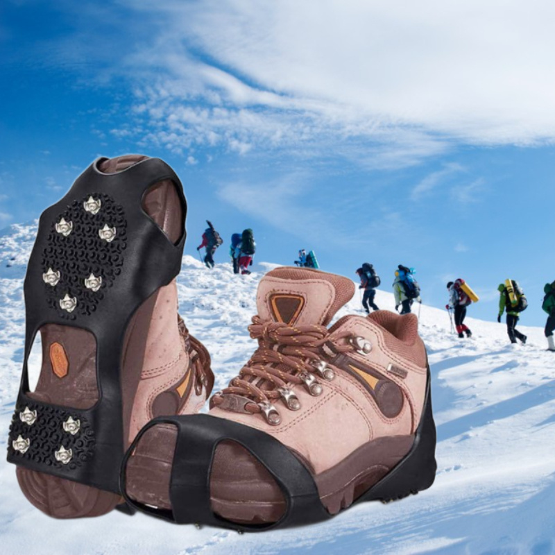 Outdoor Non slip Ice Gripper Anti Skid Ice Spikes Shoes - Temu