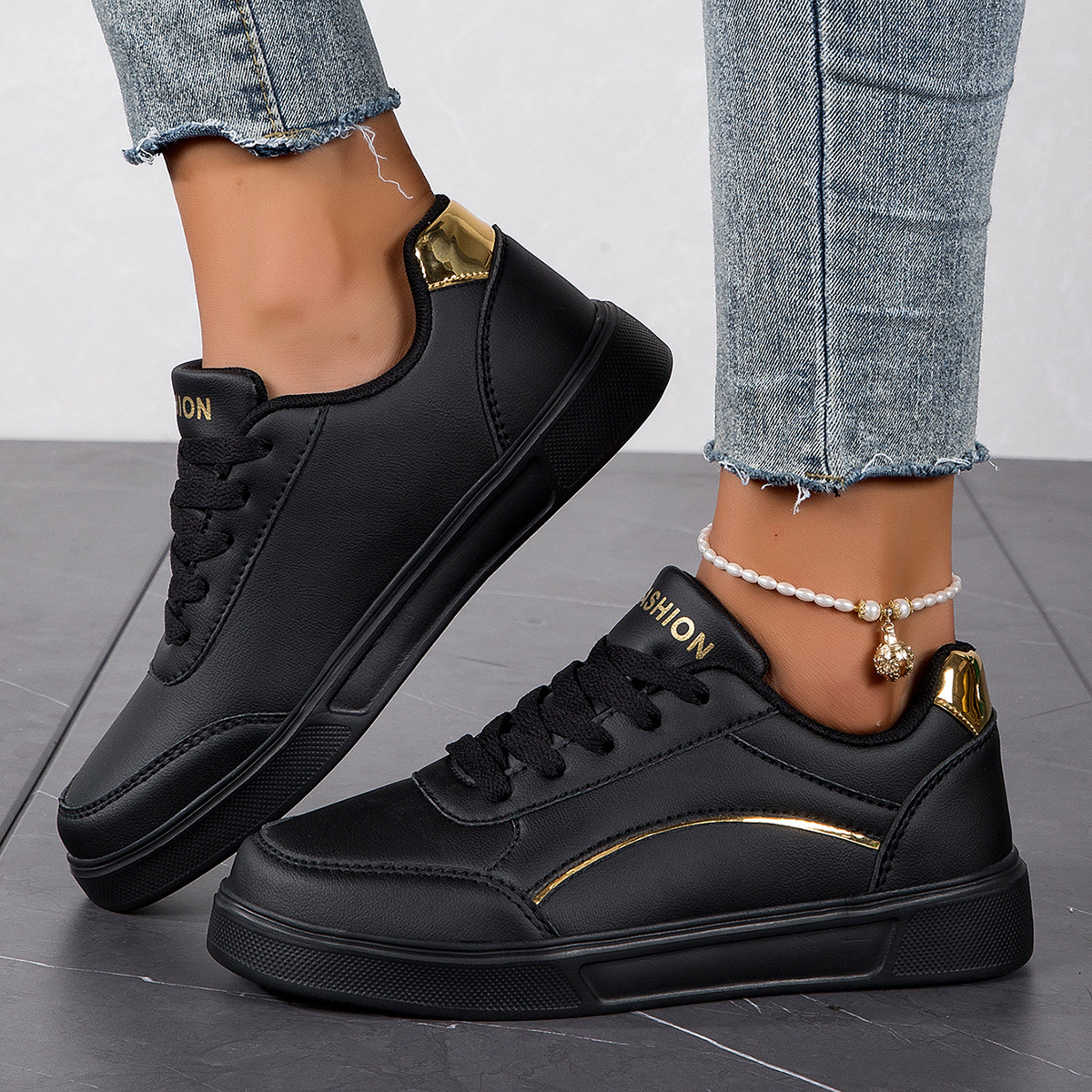 

Women's Fashion Casual Sneakers, Sports Shoes, Skateboard Shoes, White Shoes, Plus Size Women's Shoes, Black Shoes, Blingbling Women's Shoes