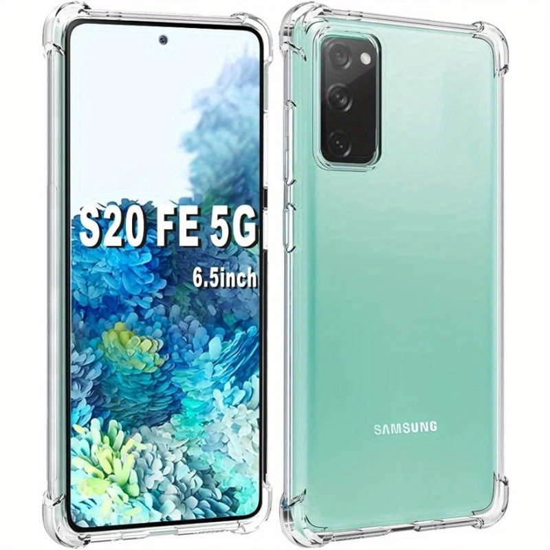 phone case for samsung galaxy s20 fe   s20 fe s20 lite 2020 s21fe clear case shockproof flexible tpu protective cover drop protection and anti scratch thin   corners galaxy s20 fe 2022 6 5 clear