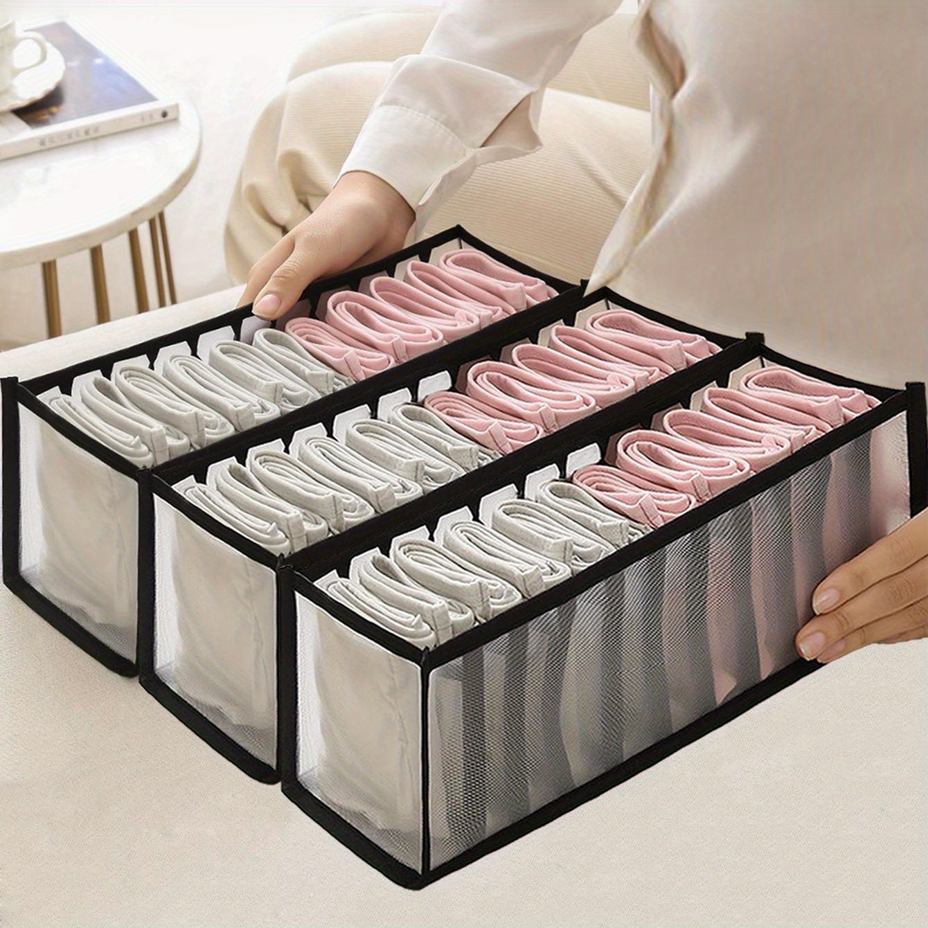 Underwear Drawer Storage Box Panties Storage Drawer Divider - Temu