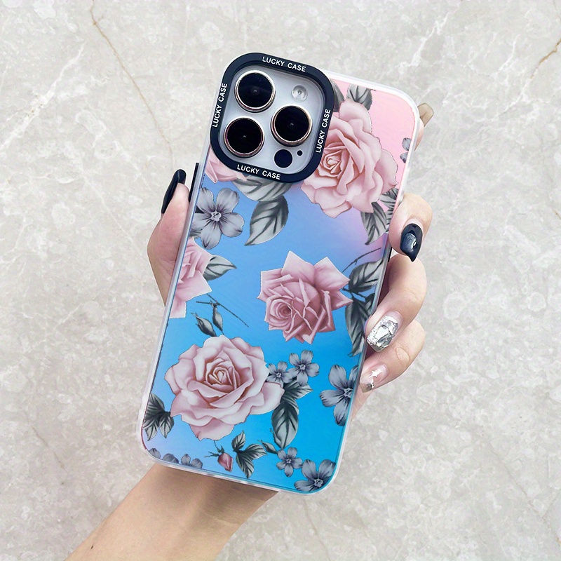 

Flower Pattern Protective Shockproof Phone Case For Iphone 11/12/13/14/12 Pro Max/11 Pro/14 Pro/15/xs Max/x/xr