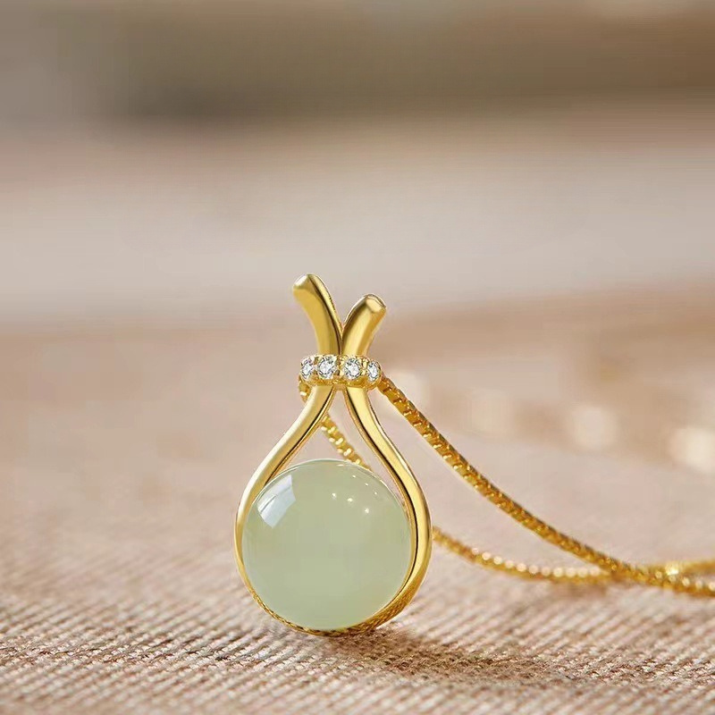 Jade deals ball pendant