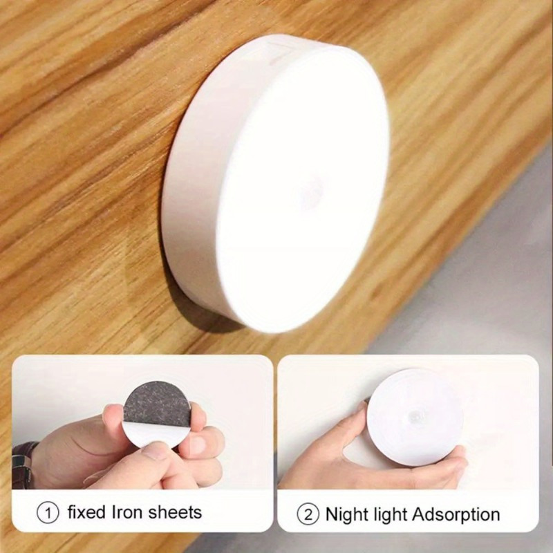1pc wireless motion sensor night light bedroom decor light 6led detector wall decorative lamp intelligent induction lamp for staircase closet room details 6