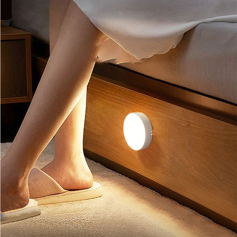 1pc wireless motion sensor night light bedroom decor light 6led detector wall decorative lamp intelligent induction lamp for staircase closet room details 3