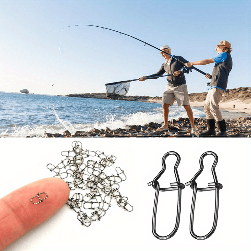 Stainless Steel Clips Fishing Connector Fishing Snaps Sea - Temu