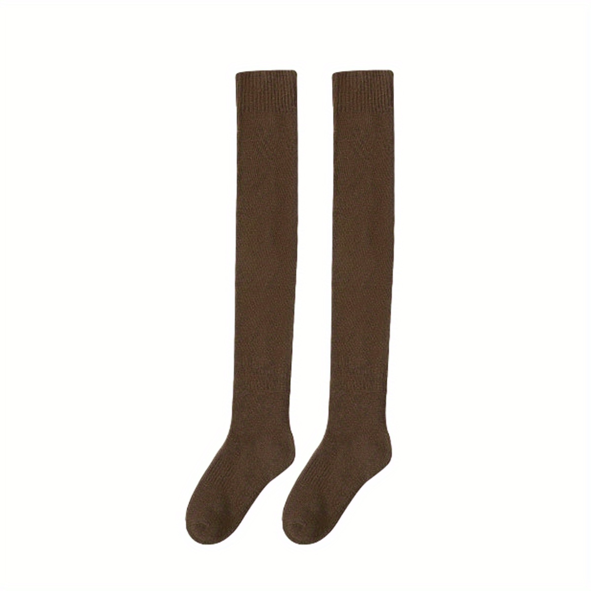 1 Pair Over The Knee Socks Womens High Socks Autumn And Winter Thickened  Warm Thigh Socks Winter Terry Stockings Knee, Shop The Latest Trends