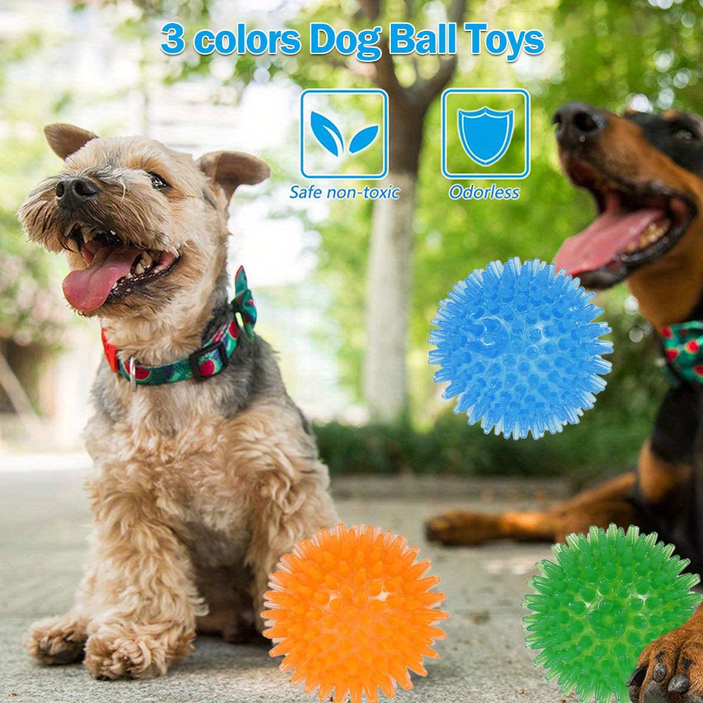 Pelota de goma chirriante para perros pequeños, juguete masticable para  cachorros, 6cm de diámetro, 1 unidad