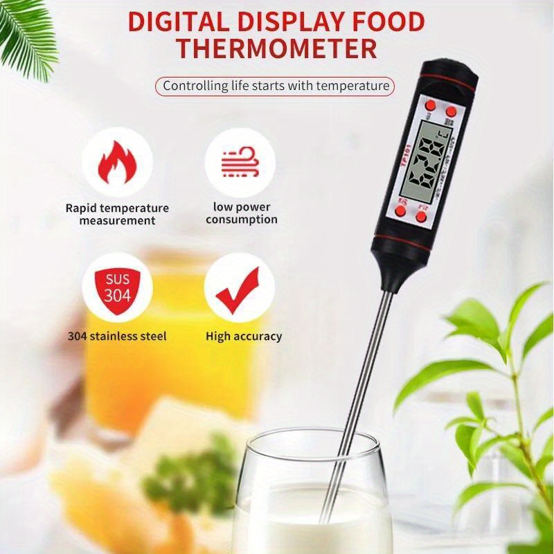 Rotatable Home Restaurant Precision Digital Instant Read Thermometer for  Chocolate Oven Milk Water Oil Cooking