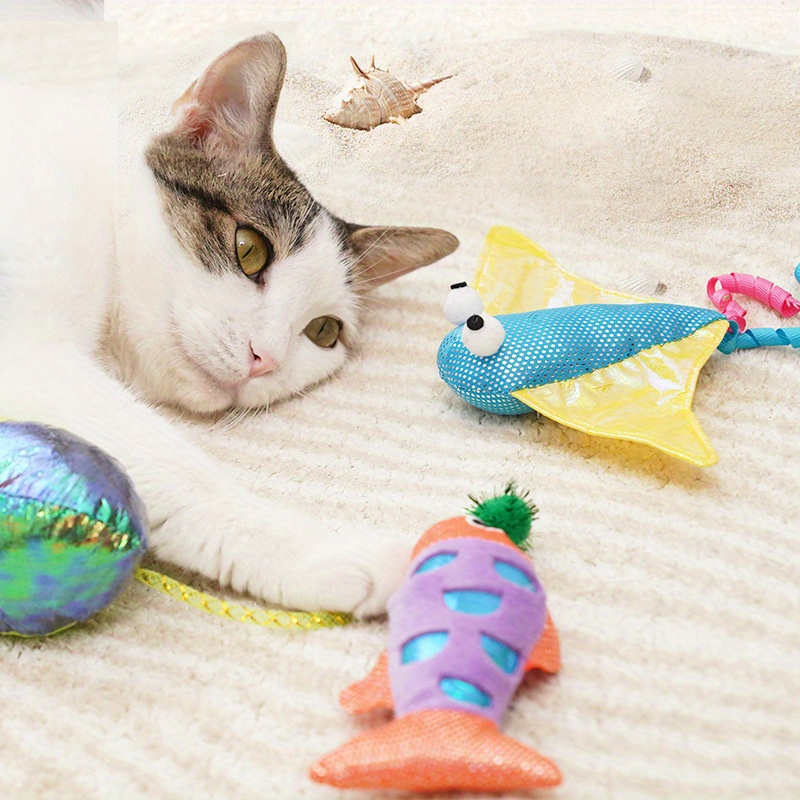 Le Crabe en cotton - jouet ludique pour chats
