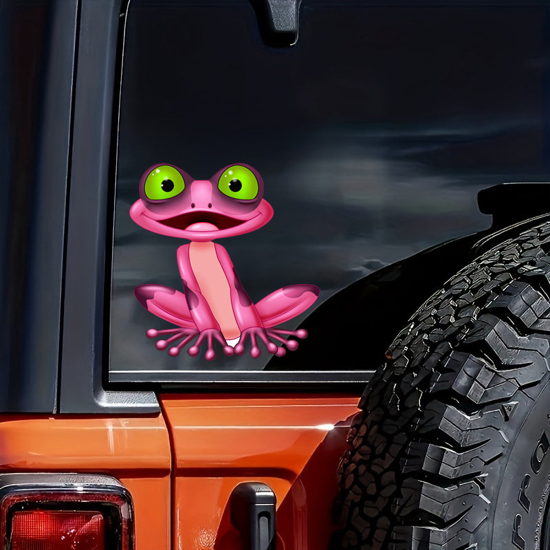 Adorable Pink Frog Car Decals Safeguard Windows Bumpers - Temu Canada