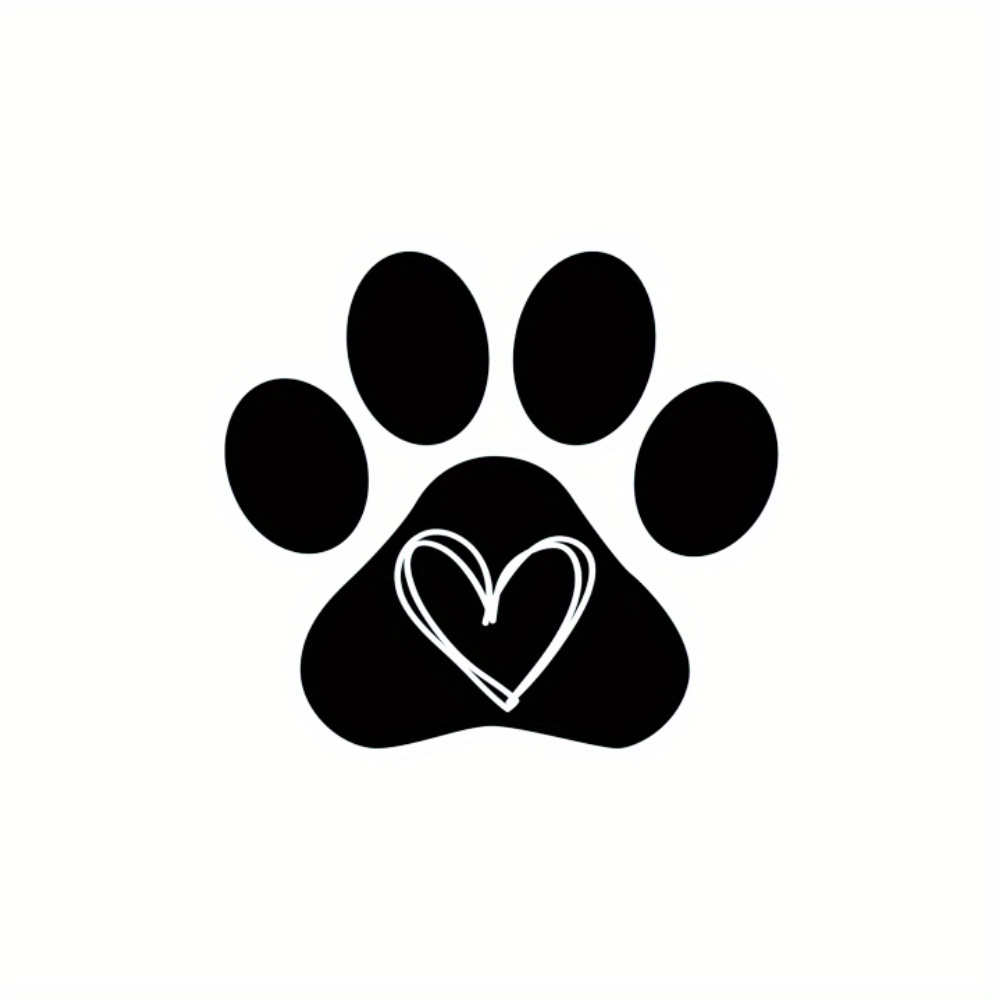 1pc Love Dog Paw Stampato Adesivi Auto Divertenti Accessori - Temu  Switzerland