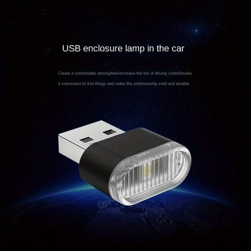 Mini Lampe Led Usb Voiture Néon Atmosphère Automobile Plug - Temu