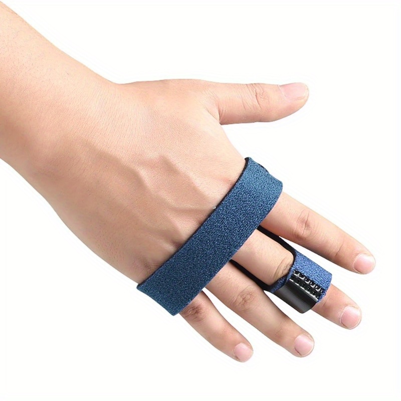 Trigger Finger Splint Brace - Middle, Pinky, Pointer, Ring And Thumb  Support - Palm Strap Included - Straighten Curved Or Broken Fingers -  Adjustable