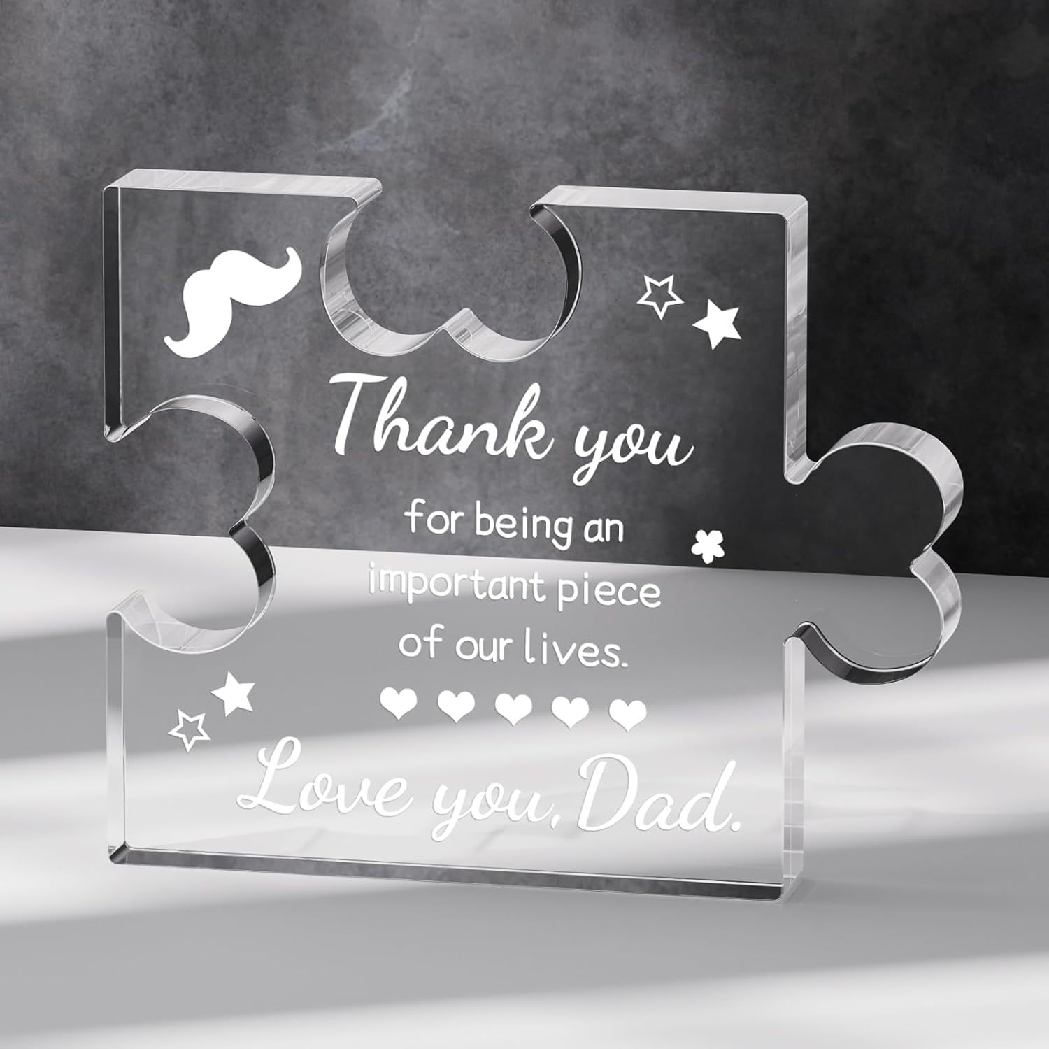 Cadeau Pour Papa – Cadeau Anniversaire Papa, Plaque Acrylique Cadeau Pour  Papa D