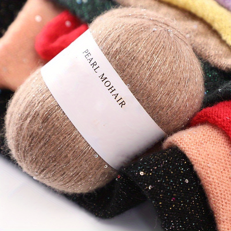 Mohair 28.00% Wool 30.00% Acrylic 42.00% Yarn Soft Warm - Temu