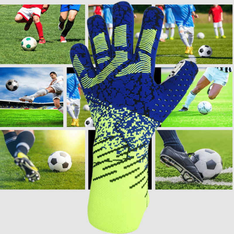  Guantes de portero de fútbol para niños, kit de portero de  fútbol para niños, talla 5/6/7 (talla 5, azul) : Ropa, Zapatos y Joyería