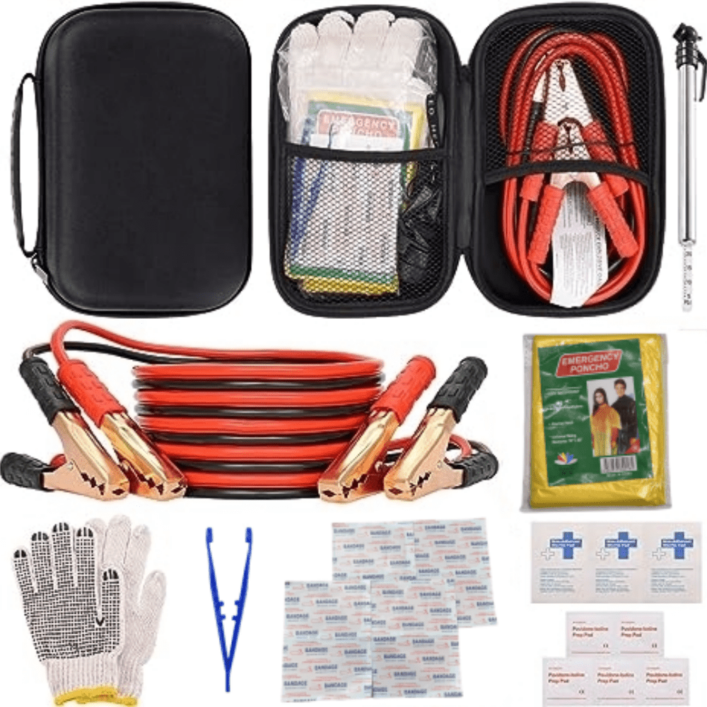 Temroad Auto Emergency Kit Set Car Tool Bag Vehicle Safety Kit Portable Roadside