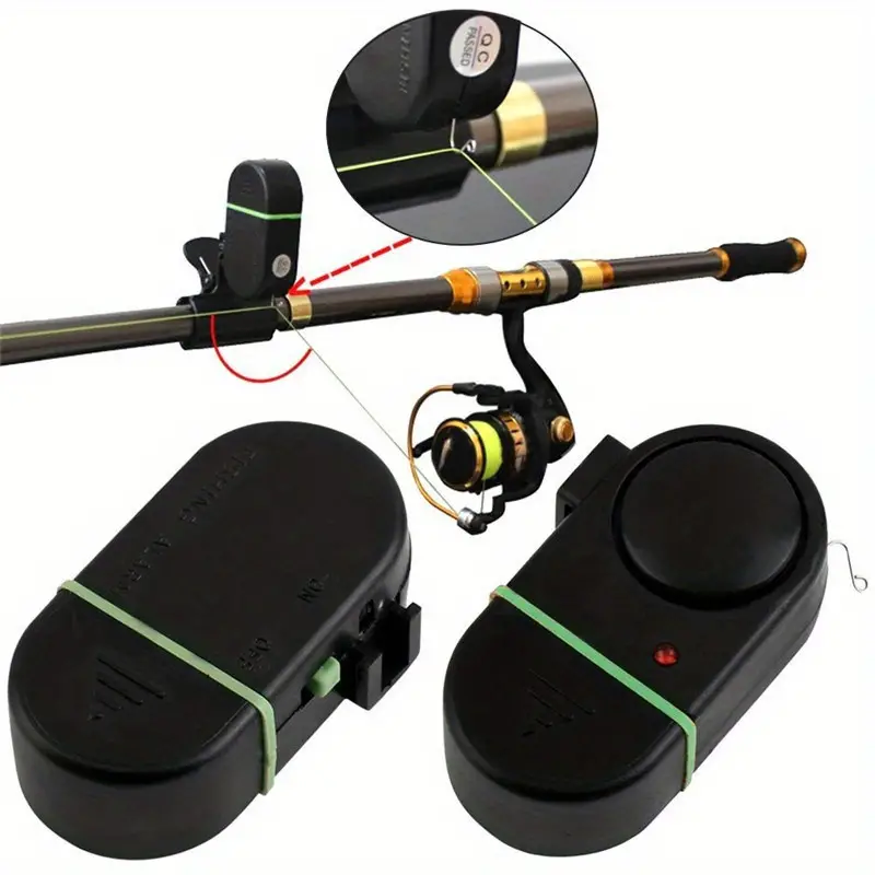 3Pieces Fishing Bite Alarm Best Seneitive Electronic Indicator LED Sound  Alert Clip On Fishing Rod