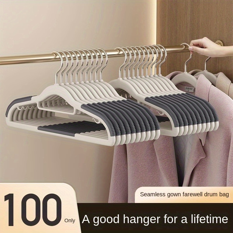 Multi functional Plastic Clothes Hangers Velvet Non slip - Temu