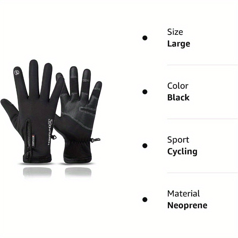 1pair Winter Warm Gloves For Men Women Touchscreen Thermal Gloves