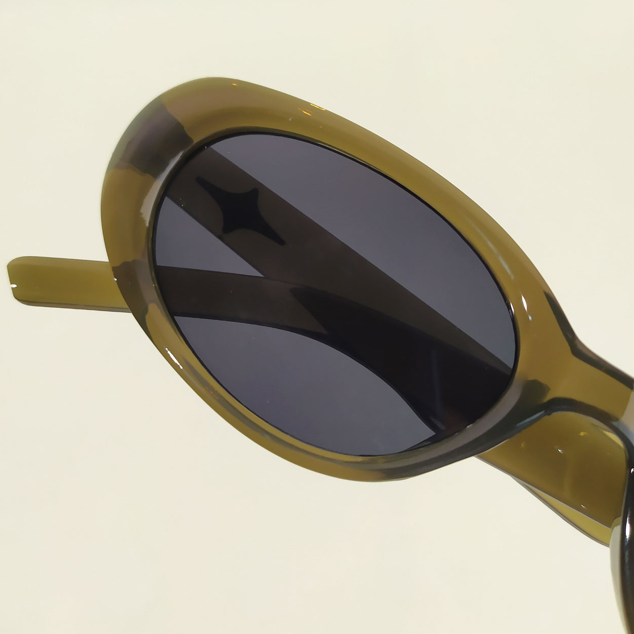 レトロサングラス小さなオーバルフレーム 90 年代ヴィンテージメガネ 