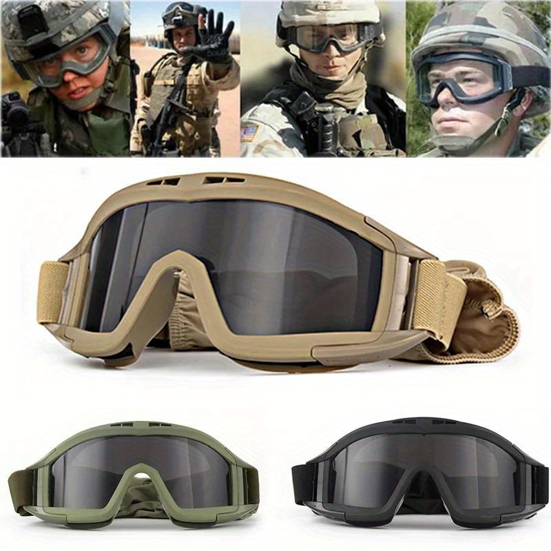 Paintball Mask, Airsoft Mask Full Face Masks With Goggles, Impact Resistant  For Airsoft BB Hunting CS Game Paintball Motocross Skiing