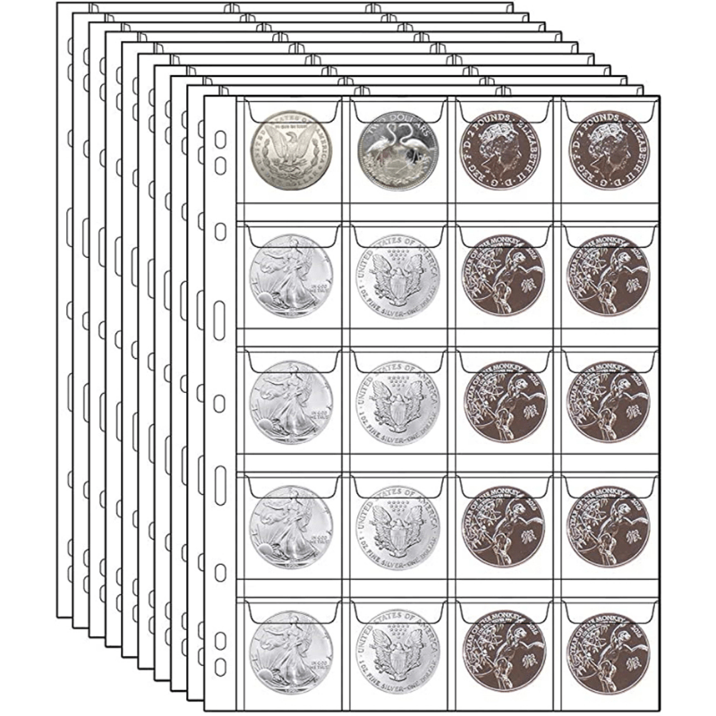 Coin Collection Album Loose leaf Commemorative Coin Book - Temu