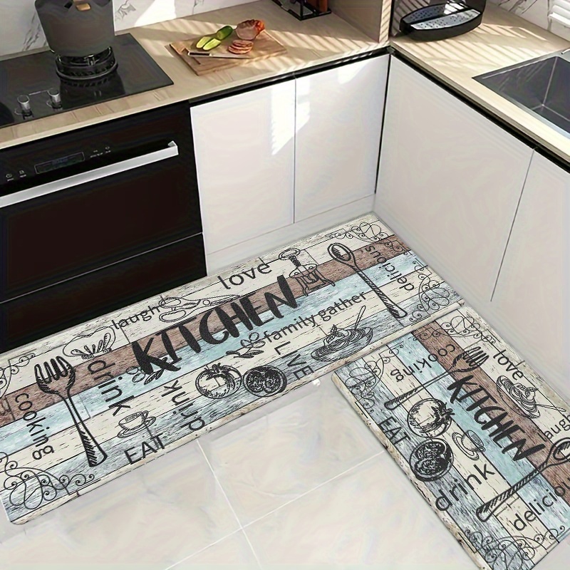 Anti Fatigue Kitchen Mats Set, Farmhouse Kitchen Rugs And Mats Non Skid  Washable, Cushioned Kitchen Floor Mats, Waterproof Memory Foam Kitchen  Runner Rug Comfort Standing Desk Mat - Temu