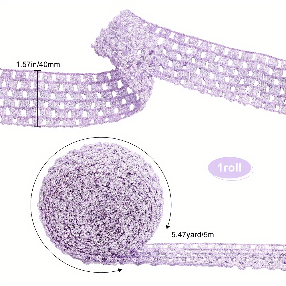 4CM Fashion Crochet Elastic Band for Hair Accessories Hollow Out