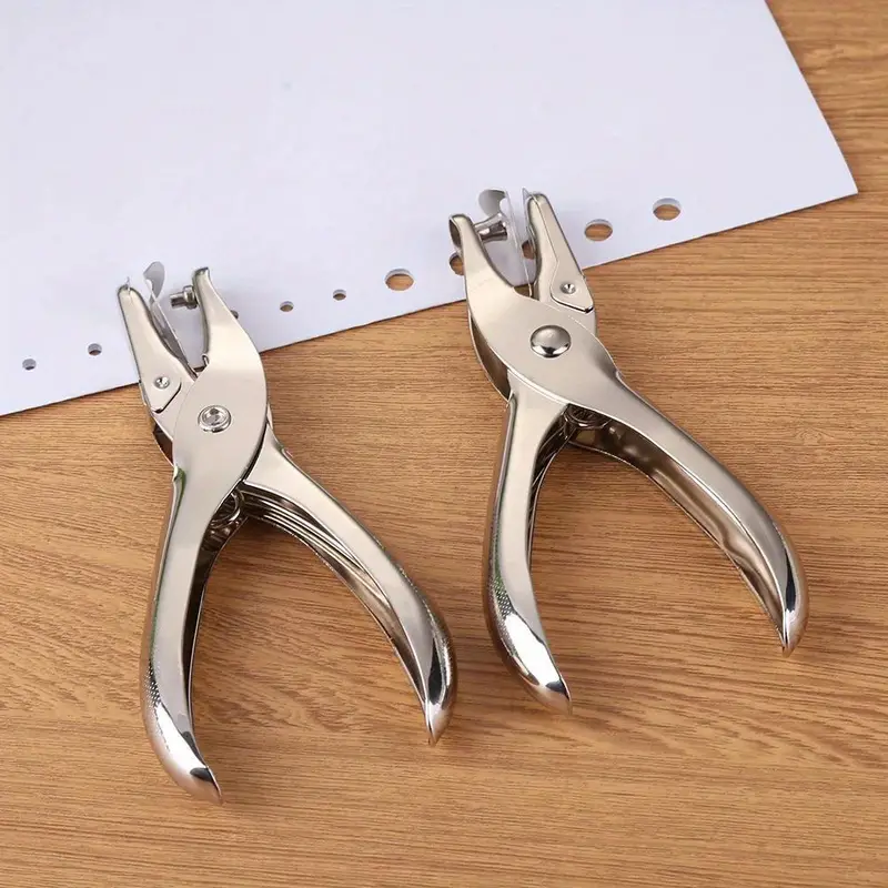 Hole Puncher Portable Single Hole Punch Paper Material - Temu