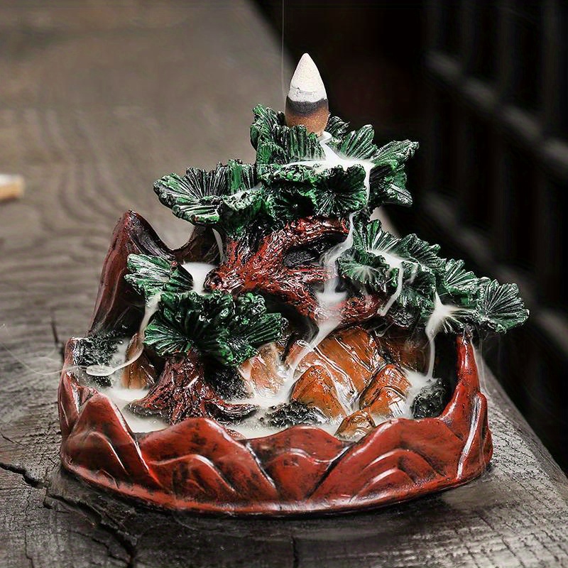 Resin Backflow Incense Burner Backflow Incense Holder - Temu