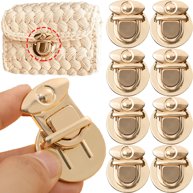 Purse Turn Lock 4colors Rectangle Purse Clasp Closure Alloy - Temu