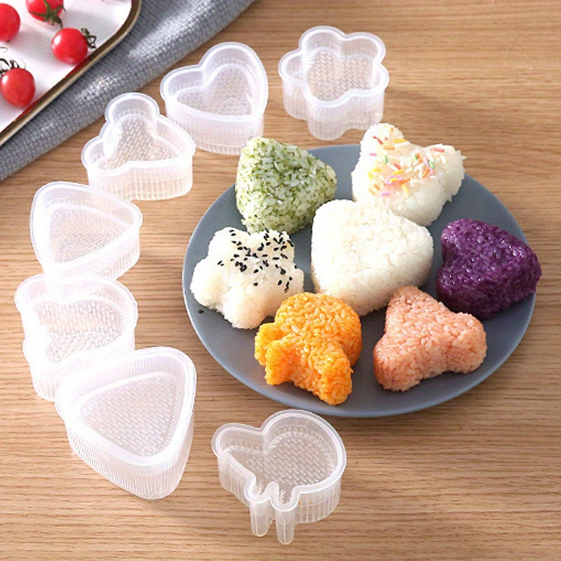 Cute Cartoon Shaped Kids' Rice Ball Mold Set, Sushi Making Kit, Novelty  Rice Ball Machine Nori Press Pattern Board Sushi Mold Kit