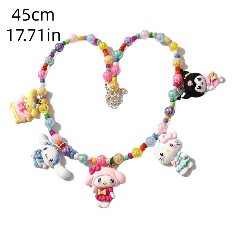 New Cinnamoroll Women Star Necklace, Y2K Preppy Fashion Versatile Kawaii Pendant, Cute Cartoon My Melody Female Luxury Clavicle Chain, Birthday