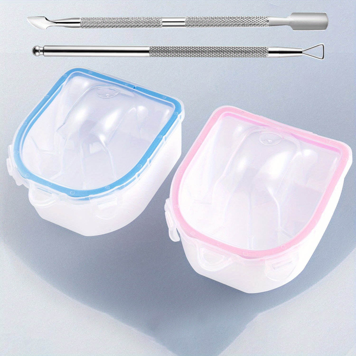 

1pc/3pcs Bol de Trempage Pour Dissolvant de Vernis À Ongles Outils D'art Des Ongles Bol À Bulles Résistant Pour Soins Des Ongles Pour Salon de Manucure