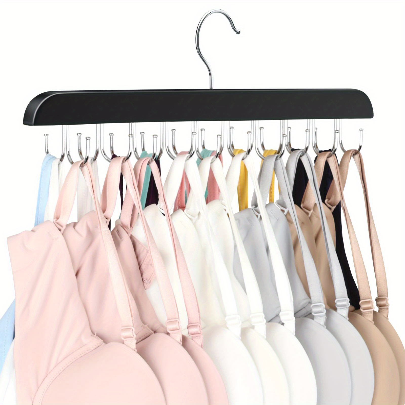  3 Pack Tank Top Hanger, Space Saving Bra Hangers, Non-Slip  Hanging Sport Bras Holder, Closet Organizers And Storage For Camisoles Tank  Tops Bras Ties Swimsuits Strappy Dress, Black
