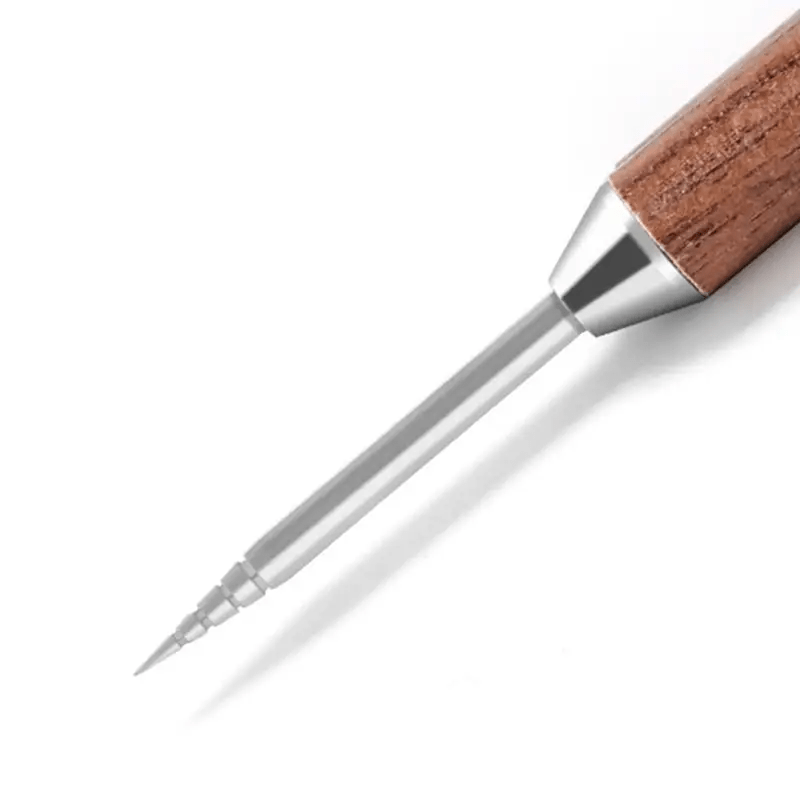 Stainless Steel Coffee Latte Pen Coffee Art Stitch Baristas Tool Coffee  Latte Needle with Wood Handle