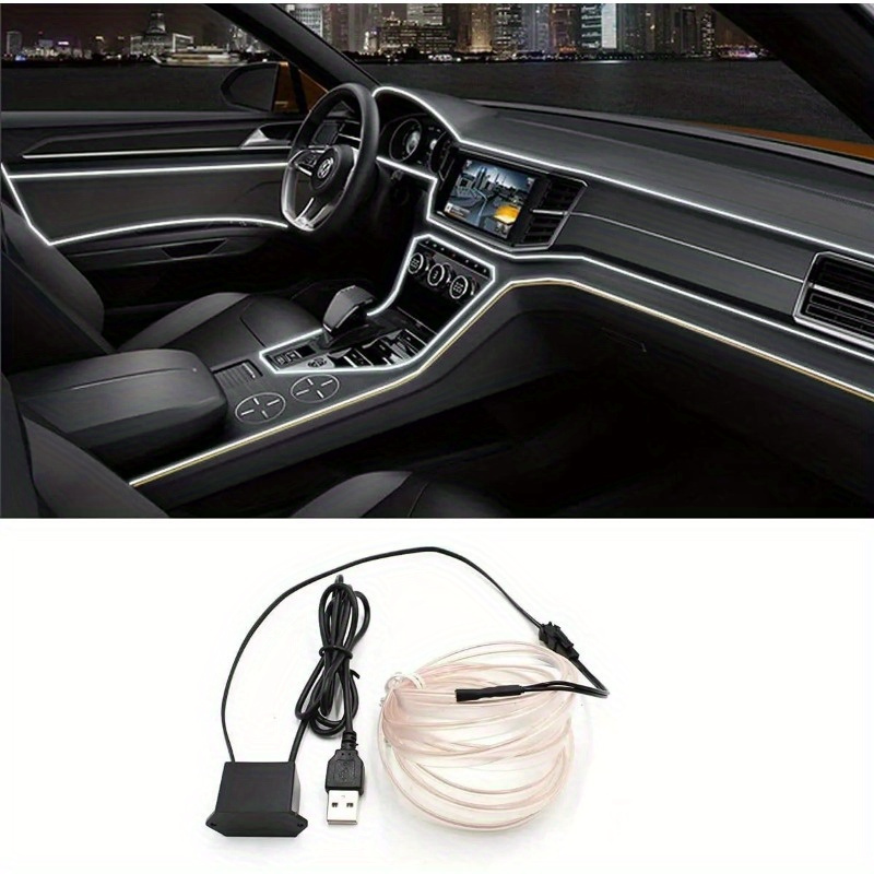 Car Led Light Neon Lights Atmosphere Light Car Interior - Temu Kuwait