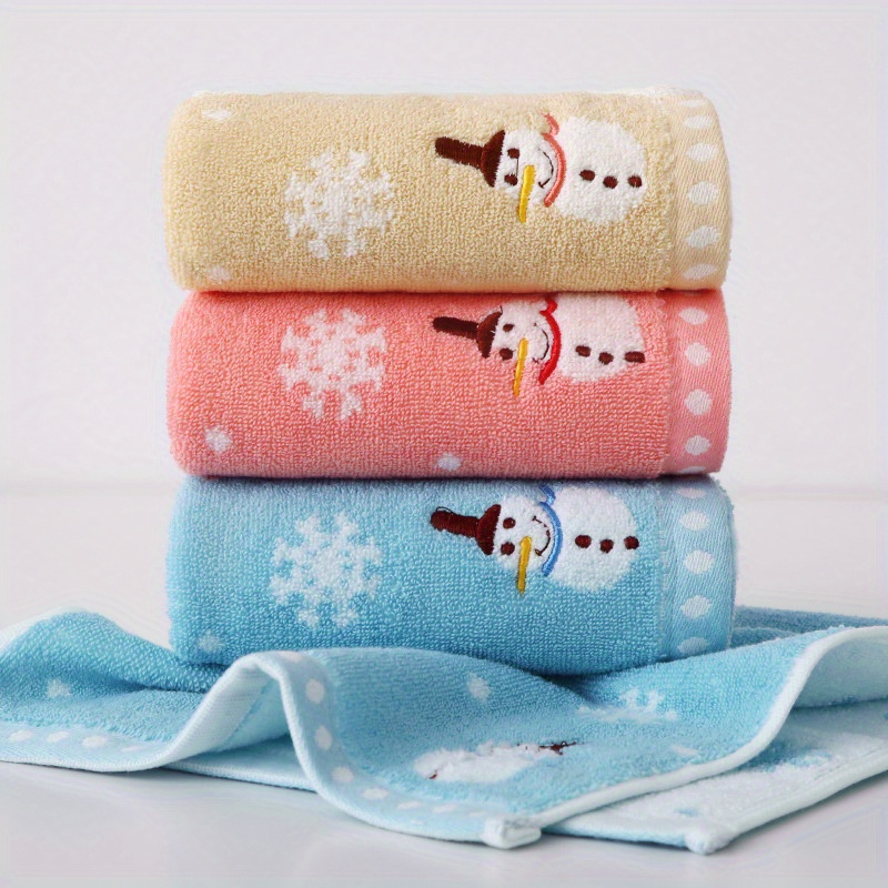 Cartoon Cute Embroidered Hand Towel, Household Cotton Hand Towel, Soft  Skin-friendly Face Towel, Absorbent Towel For Home Bathroom, Bathroom  Supplies - Temu