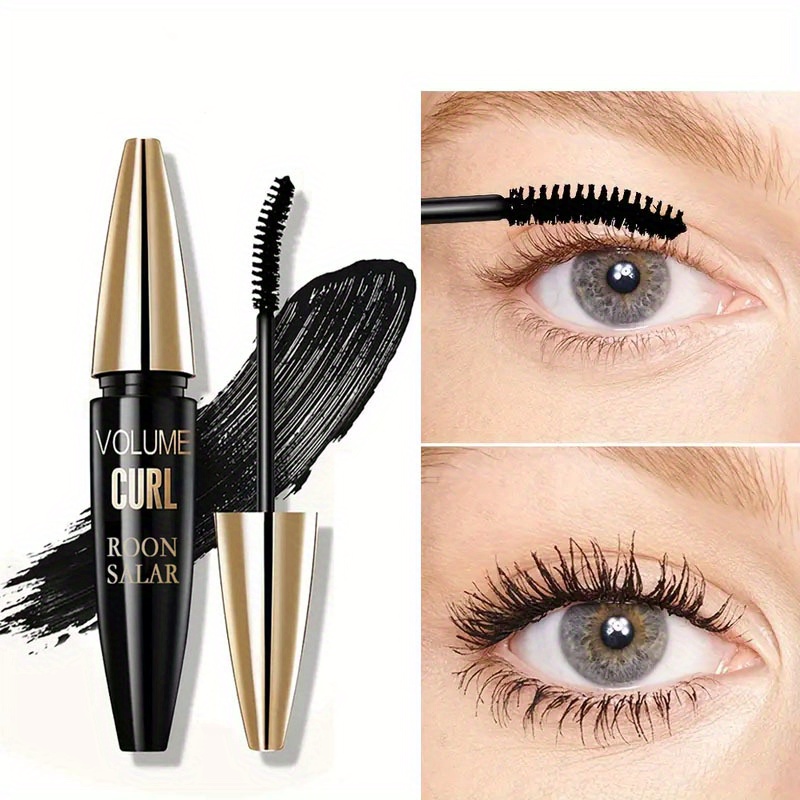 Mascara Noir Volume Fibres Waterproof 4D LAMEILA - Effet Intense, Hypoallergénique, Neuf