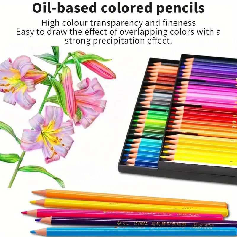 Oil based Coloring Pencils Oil Pastel Pencils Professional - Temu